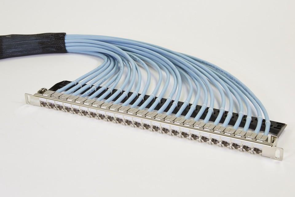 3M CAT6 Pre-Terminated Panel RJ45 UTP showcasing its robust design and quality connectors.