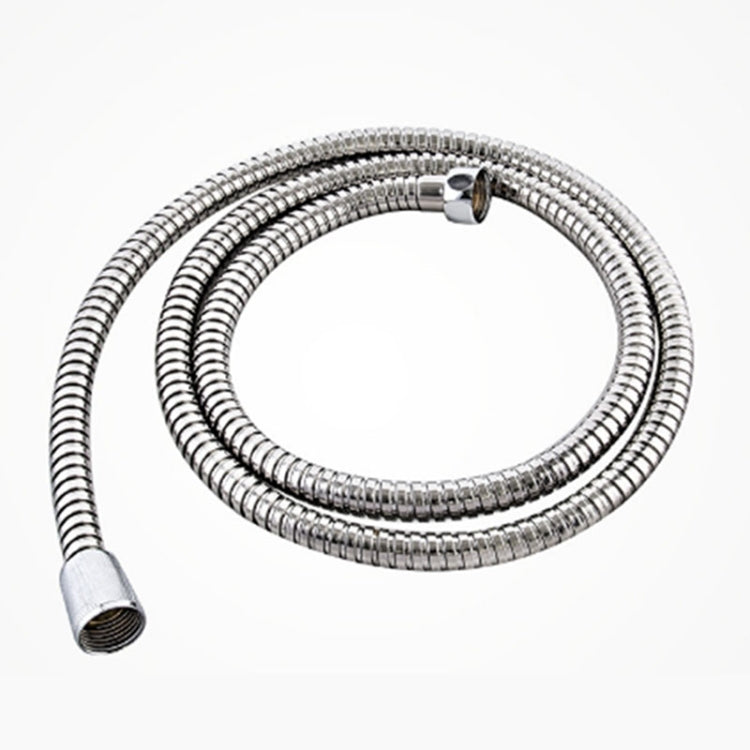 3m Flexible Stainless Steel Showerhead Hose Pipe with double interlock design and PVC inner pipe, showcasing its durability and flexibility.