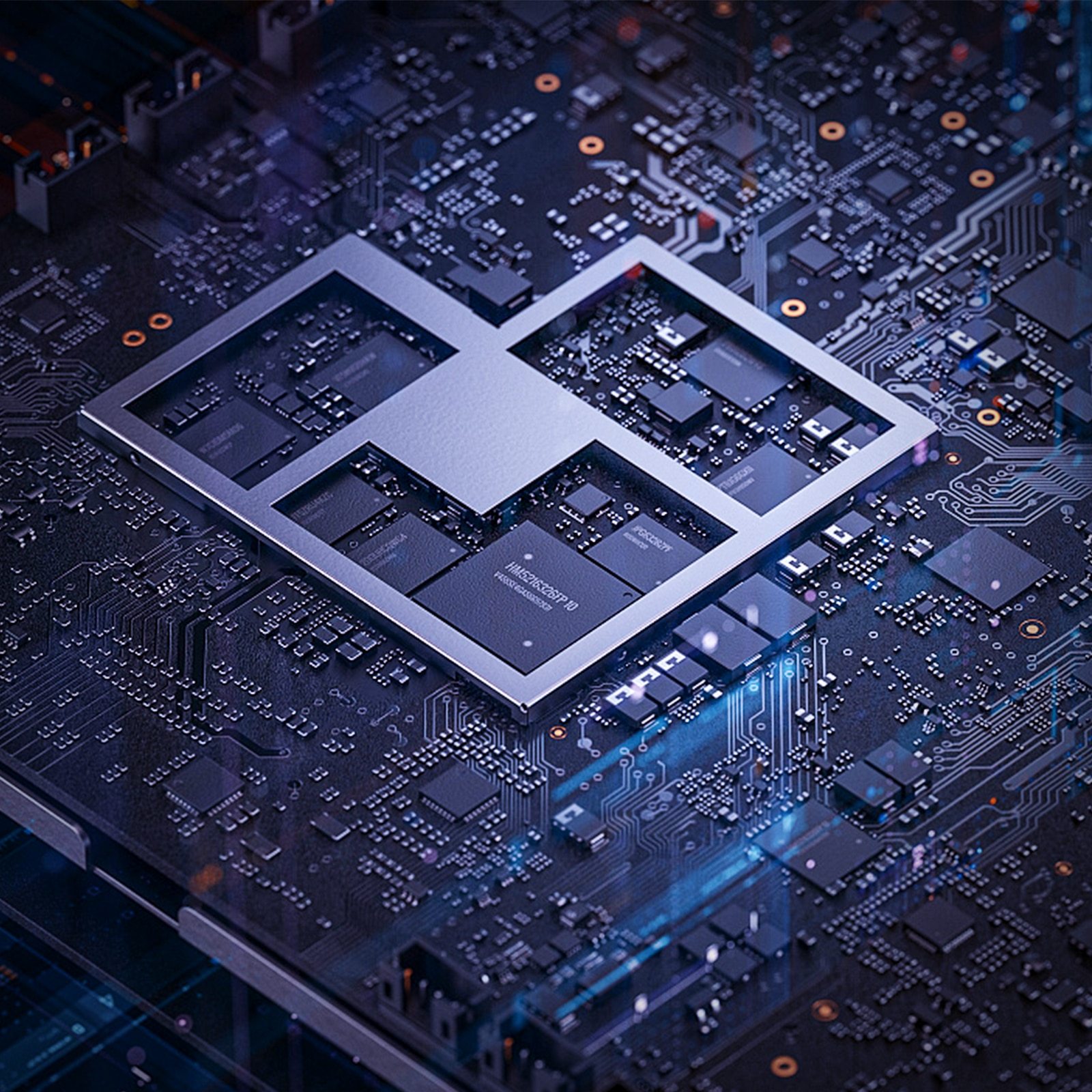 4 Channel Headphone Amplifier in a sleek metal design, showcasing its compact size and multiple headphone outputs.