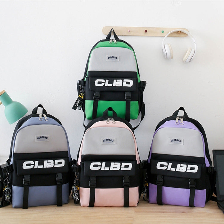 4 In 1 Students Lightweight Shoulder Bag Backpack showcasing its multiple compartments and ergonomic design, ideal for students.