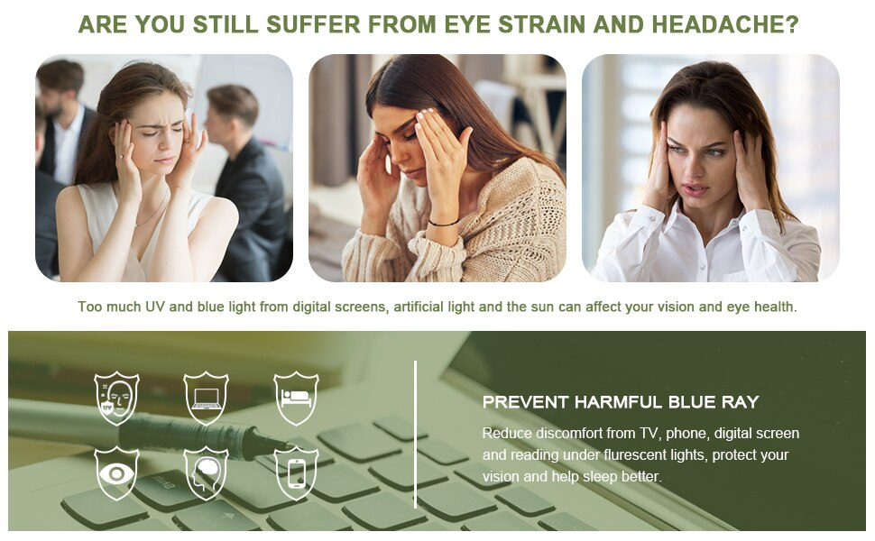 Four pairs of stylish anti-blue light reading glasses with HD lenses and spring hinges, suitable for both men and women.