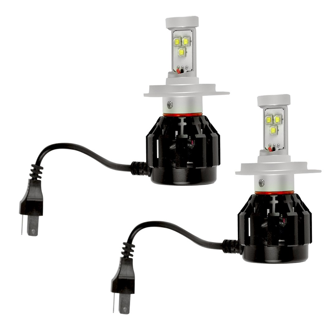 4 Side Cree 160W LED Car Headlight with high and low beam functionality, showcasing its sleek design and bright illumination.