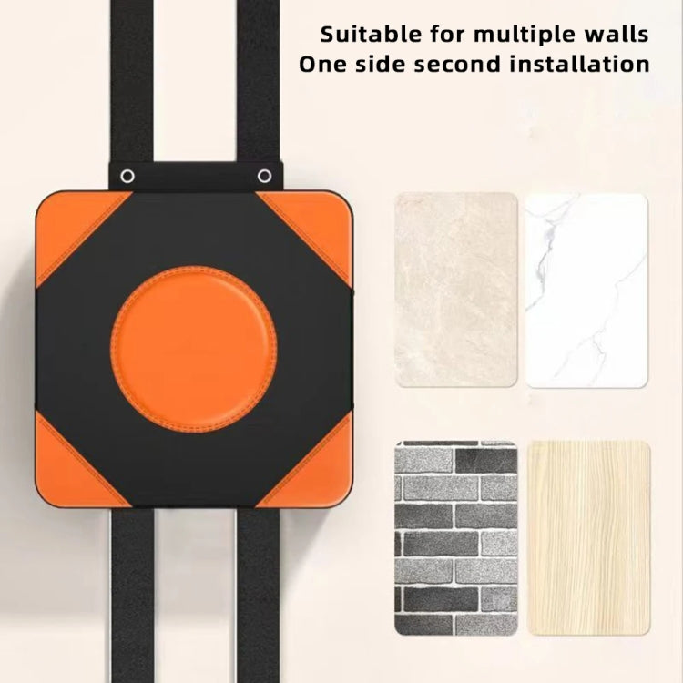 40cm Round Boxing Wall Target Training Sandbag, featuring durable Oxford leather and adjustable height for versatile training.