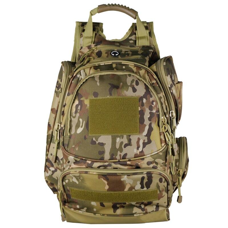 40L Large Capacity Men's Camping Backpack in military green, featuring Molle system and adjustable straps for outdoor activities.