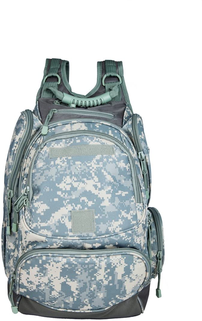 40L Large Capacity Men's Camping Backpack in military green, featuring Molle system and adjustable straps for outdoor activities.