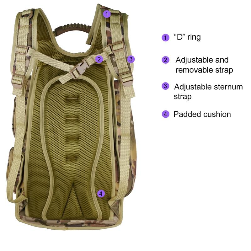 40L Large Capacity Men's Camping Backpack in military green, featuring Molle system and adjustable straps for outdoor activities.