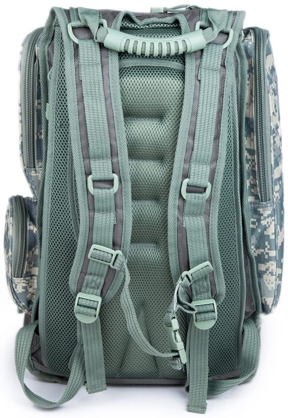40L Large Capacity Men's Camping Backpack in military green, featuring Molle system and adjustable straps for outdoor activities.