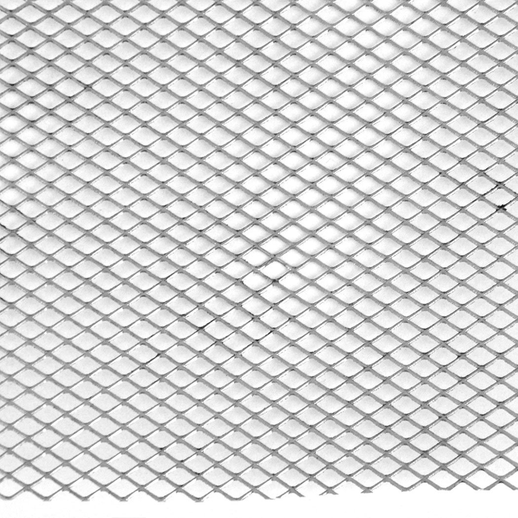 40m Aluminium Gutter Mesh Guard, silver color, designed to block leaves and debris while allowing free-flowing water.