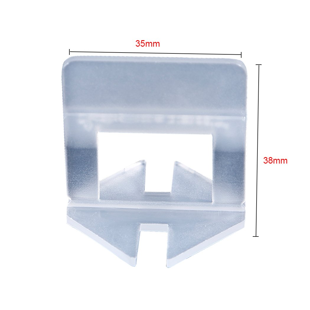 400x 2MM Tile Leveling System Clips with wedges and push plier, designed for precise tile installation and leveling.
