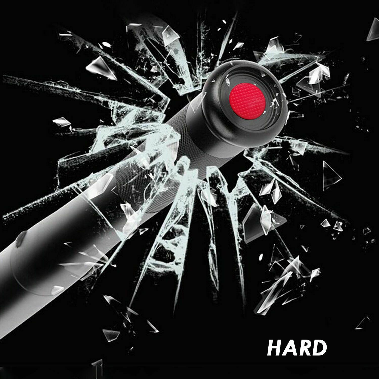 A 49cm Baseball Bat LED Flashlight showcasing its durable aluminum alloy body and bright LED light, ideal for emergencies and outdoor activities.