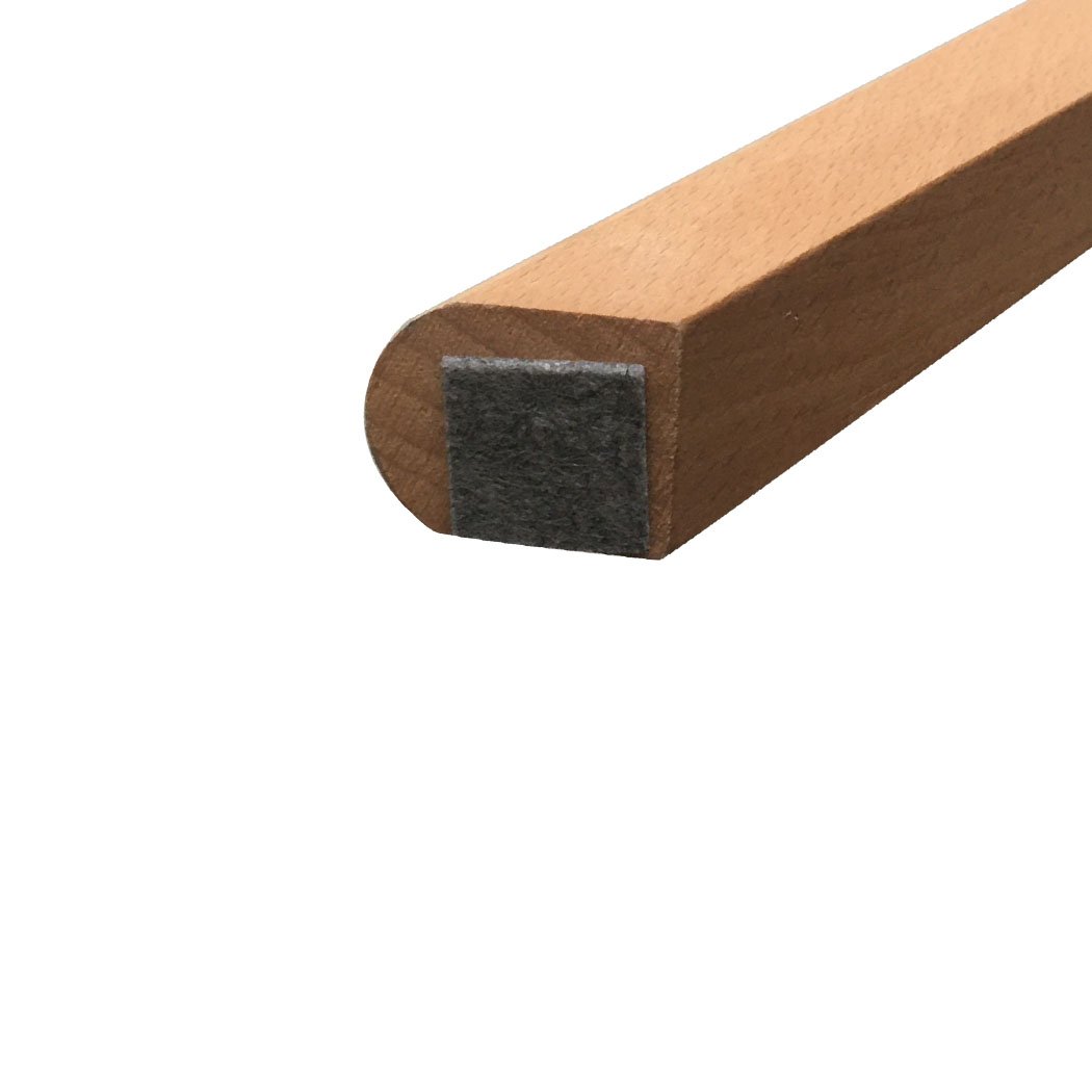 A stylish set of four office meeting chairs with PU leather seats in various colors, showcasing ergonomic design and sturdy beech wood legs.