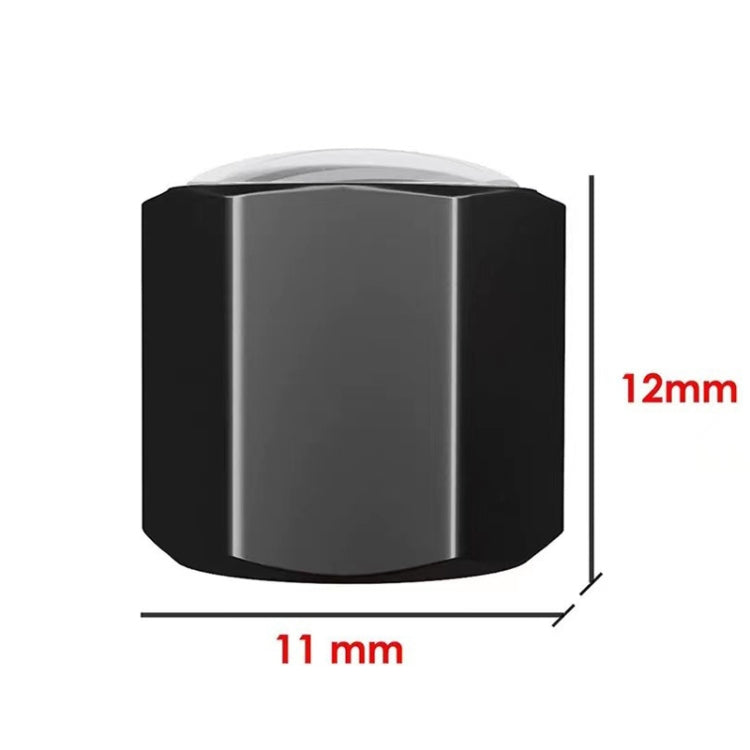 Set of 4 zinc alloy car tire labeling valve covers with resin crystal finish, designed for durability and style.