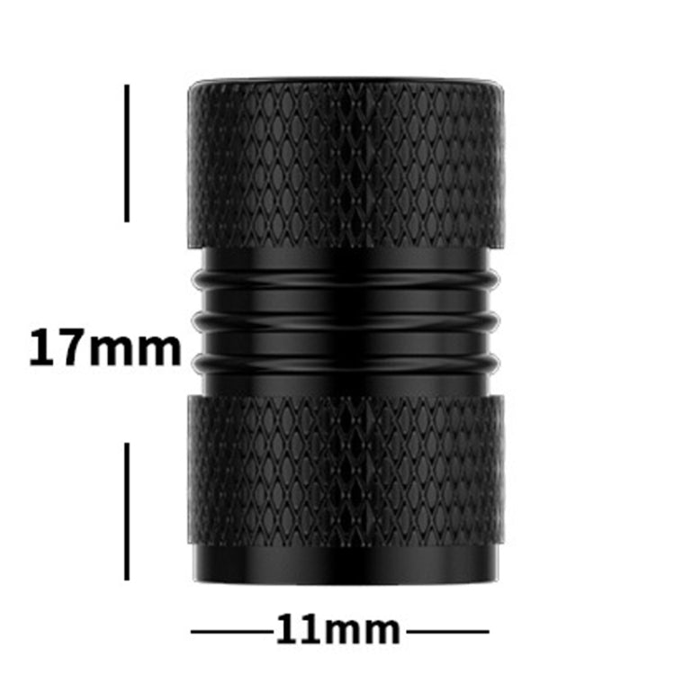 Set of four smiley face metal tire valve caps made from aluminum alloy, showcasing durability and style for automobiles.