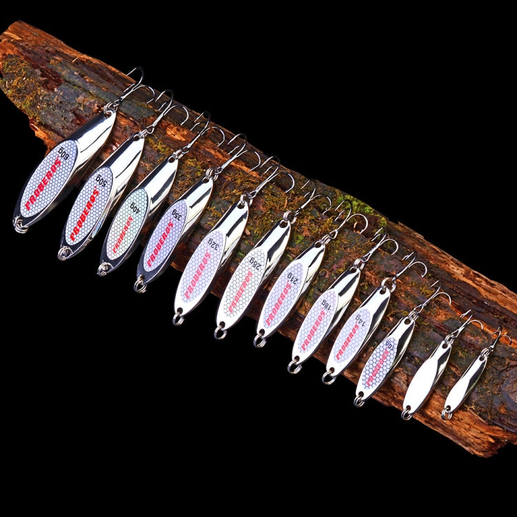 5 PCS 7g PROBEROS DW342 Lure VIB Metal Sequins in gold, designed for freshwater and seawater fishing, showcasing their shiny, attractive finish.