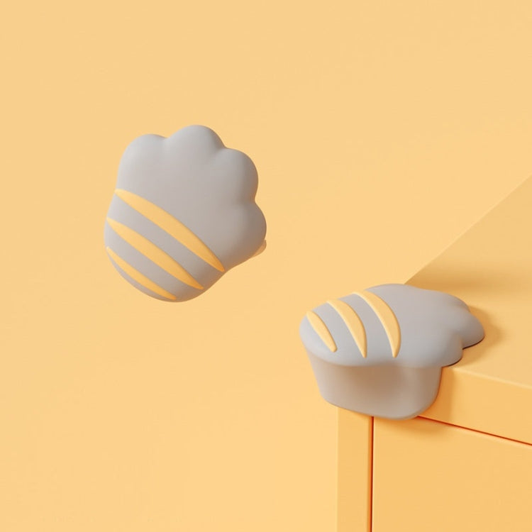 5 PCS Children Silicone Table Anti-Collision Protection Corners in various colors, designed to fit right angles of furniture.