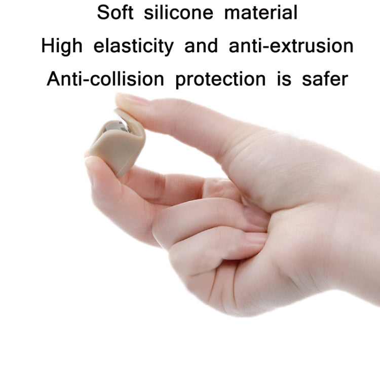 5 PCS Children Silicone Table Anti-Collision Protection Corners in various colors, designed to fit right angles of furniture.