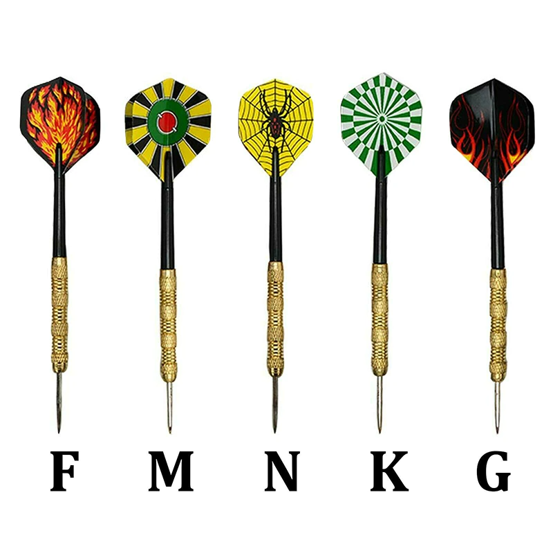 5 Sets (15Pcs) Steel Tip Professional Darts Set featuring slim barrel design, stainless steel tips, and colorful flights for enhanced accuracy.