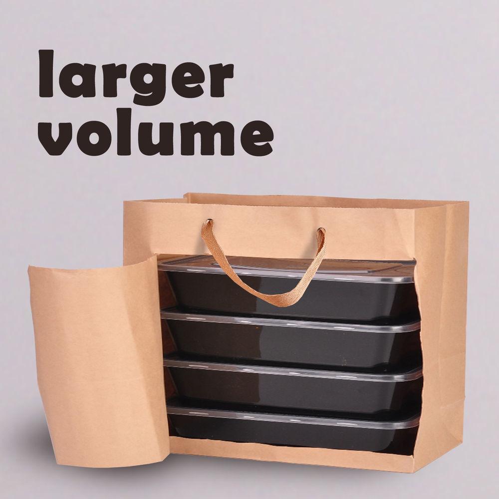 A stack of 50 eco-friendly brown paper bags with twisted handles, ideal for gifts and retail use.