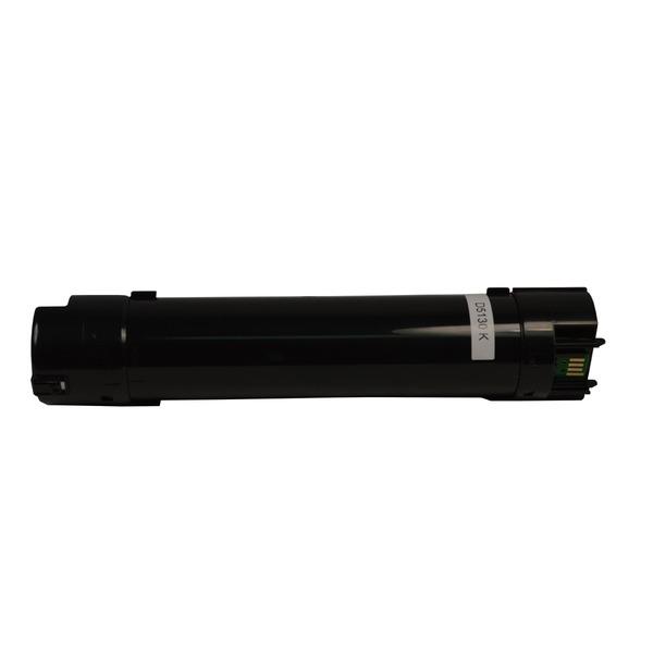 A premium black generic toner cartridge designed for laser printers, showcasing its sleek design and high-quality build.