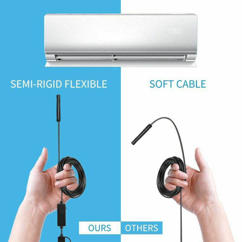5M Snake Endoscope Borescope USB Camera with 6 LEDs, ideal for inspections in tight spaces.