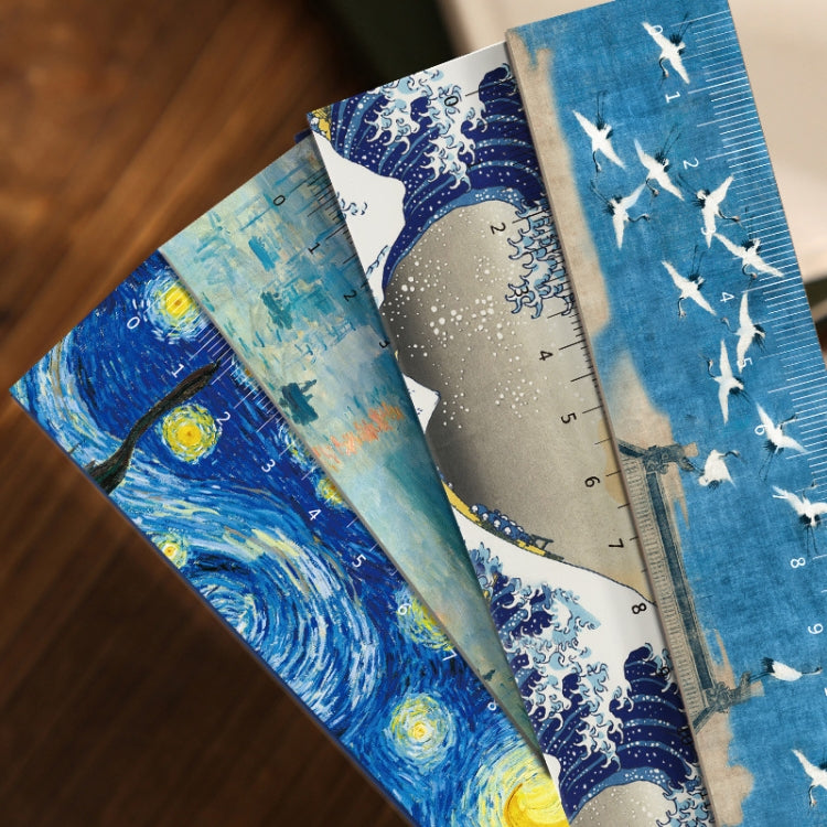 Set of 5 acrylic straight rulers, each 15cm long, ideal for students and artists, showcasing clear scales and smooth edges.