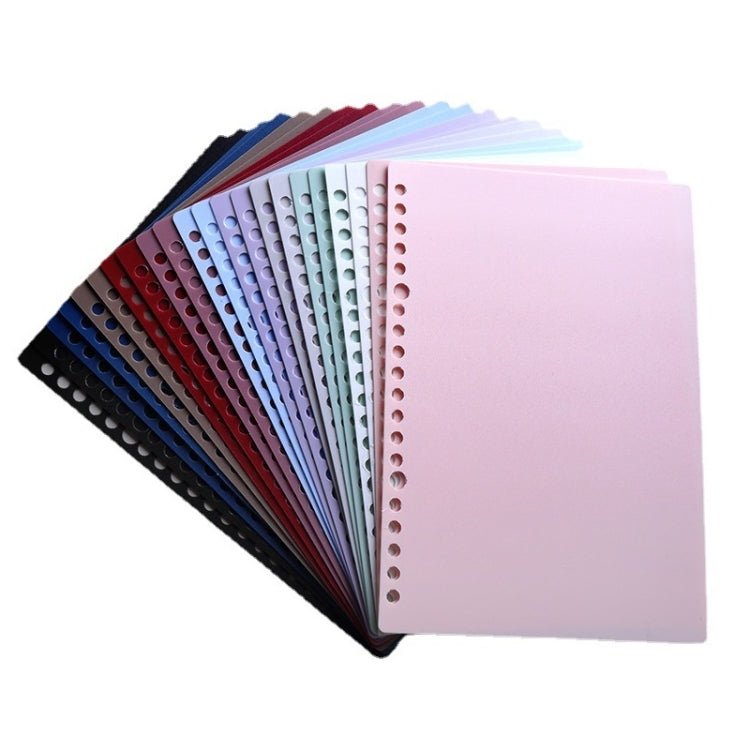 5sets Frosted Loose-Leaf Book Cover in various sizes, showcasing their frosted finish and rounded corners.