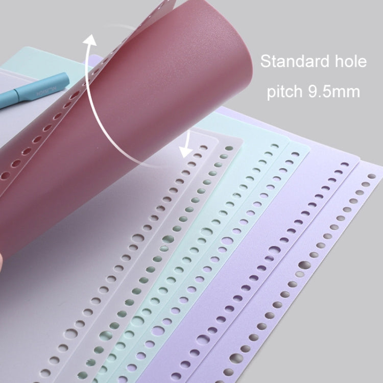 5sets Frosted Loose-Leaf Book Cover in various sizes, showcasing their frosted finish and rounded corners.