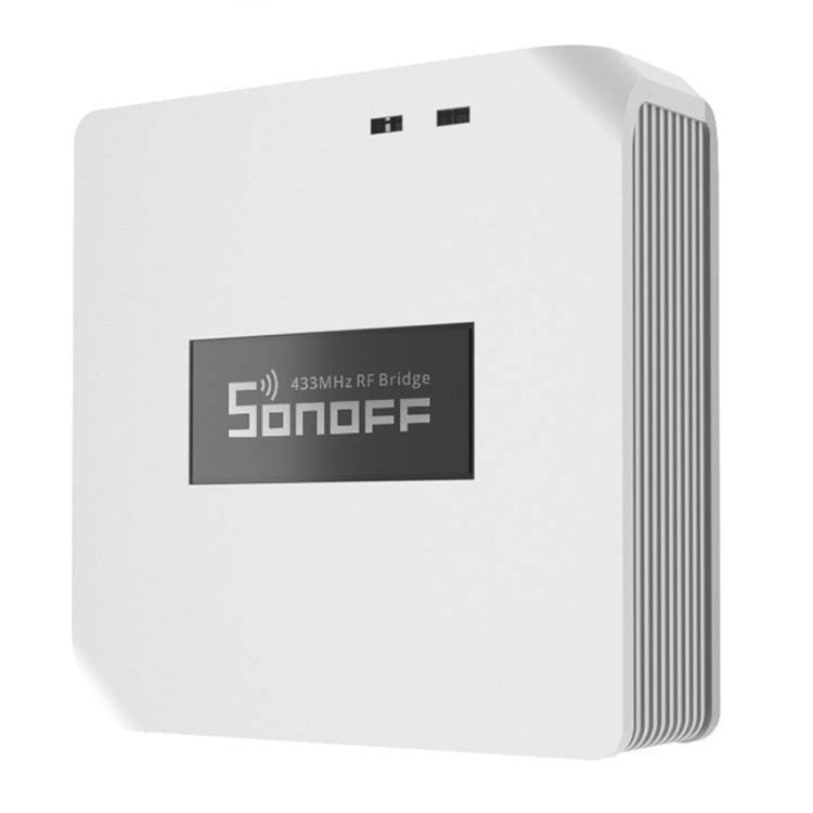 5V USB Sonoff eWelink Gateway for WiFi control of 433MHz RF devices, compact and modern design.