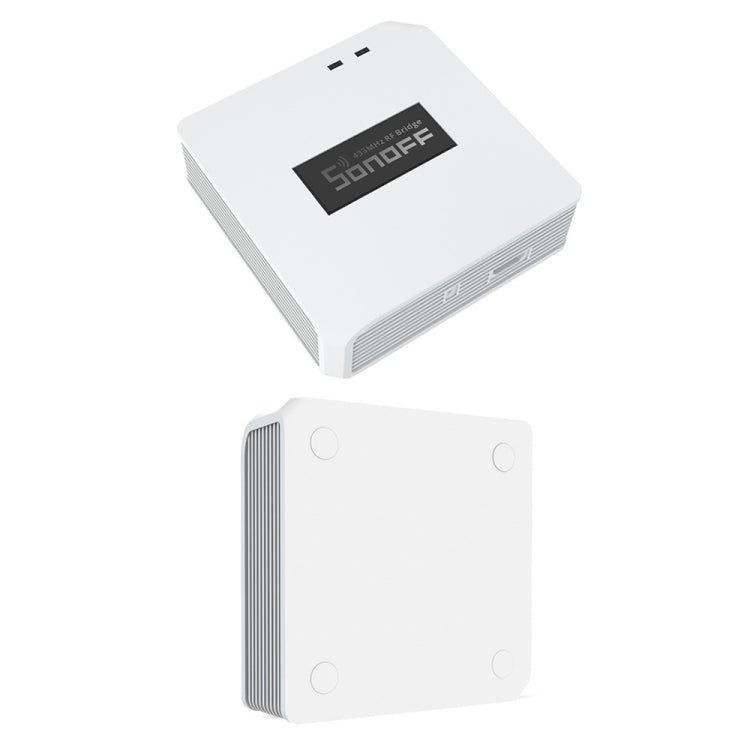 5V USB Sonoff eWelink Gateway for WiFi control of 433MHz RF devices, compact and modern design.