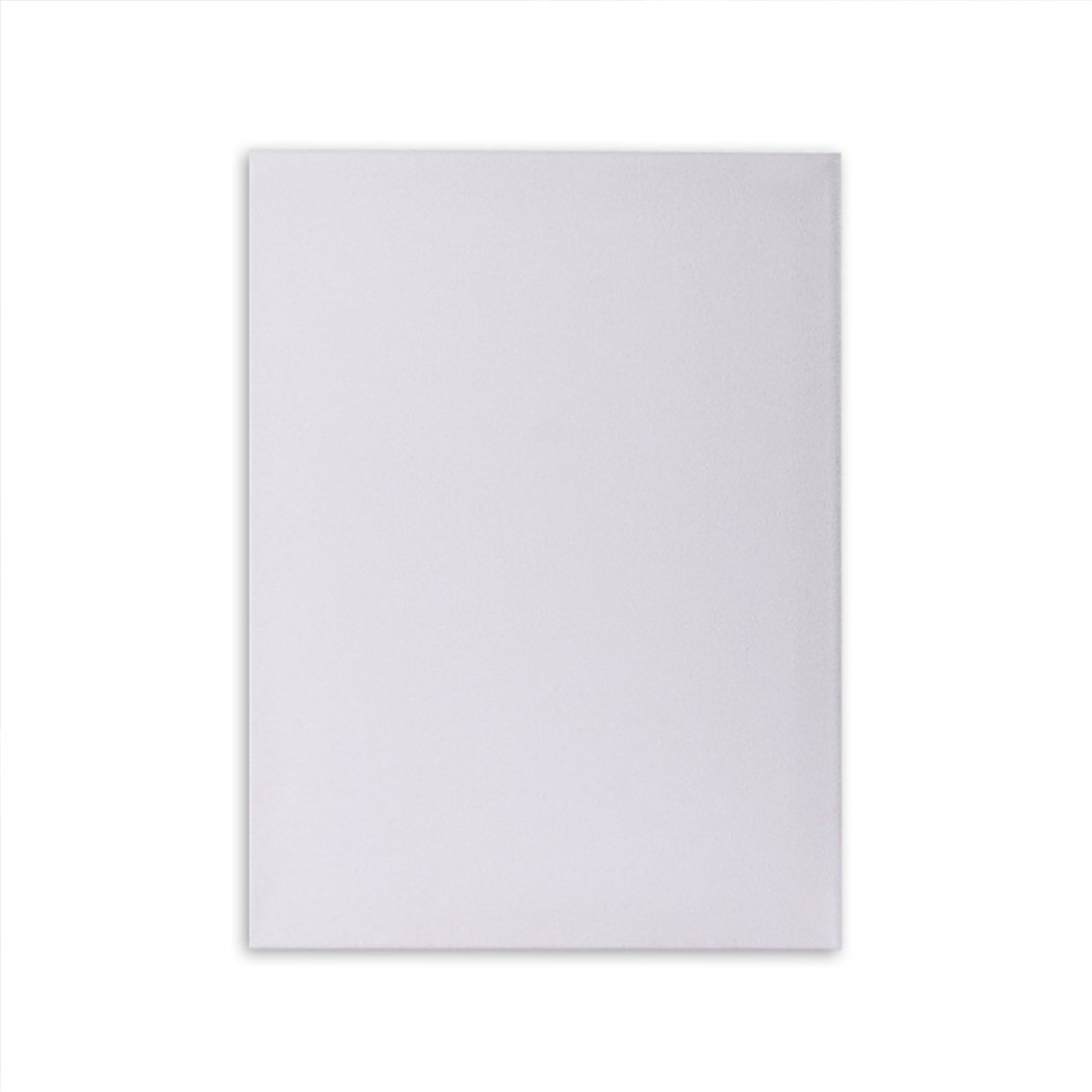 Five blank artist stretched canvases, ideal for oil and acrylic painting, showcasing a sturdy white surface and clean back-stapled design.