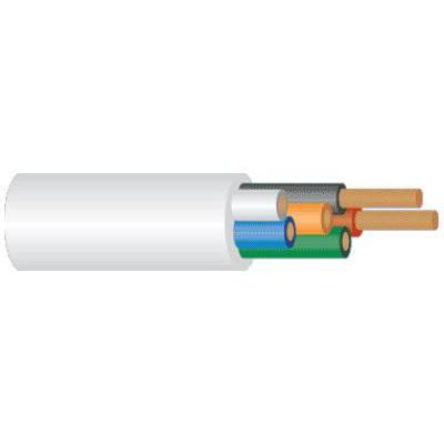 6 Core Security Cable 14/0.20mm on a polypropylene reel, grey jacket, suitable for low voltage applications.