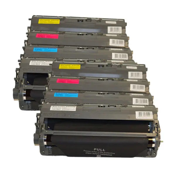 60-BDR240 Premium Generic Drum Unit set including 2 black, cyan, magenta, and yellow drum units, designed for high-quality printing.