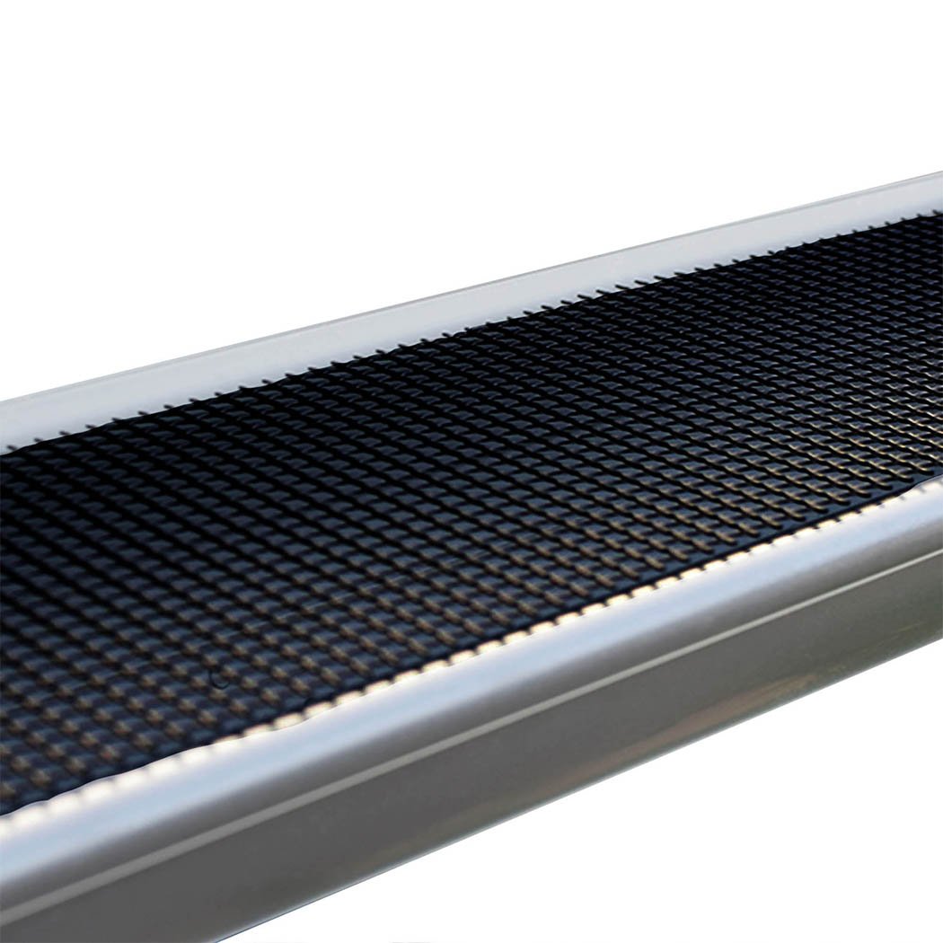 60 pieces of aluminum gutter guard mesh, designed to filter leaves and debris, showcasing its durable and temperature-resistant material.