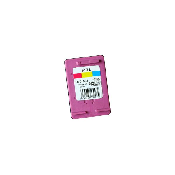 61XL Colour Remanufactured Inkjet Cartridge with new chip, designed for high-quality printing.