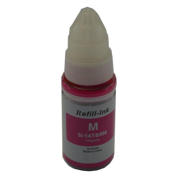 690 Generic Magenta Refill Bottle - 70ml for Canon printers, showcasing vibrant magenta ink in a compact bottle.