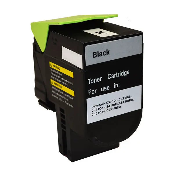 708HM Black Premium Generic Toner cartridge with sleek design, ideal for high-quality printing.