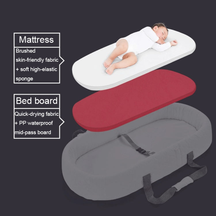 709 Portable Multifunctional Crib with Mosquito Net, designed for newborns with a foldable structure and breathable mattress.