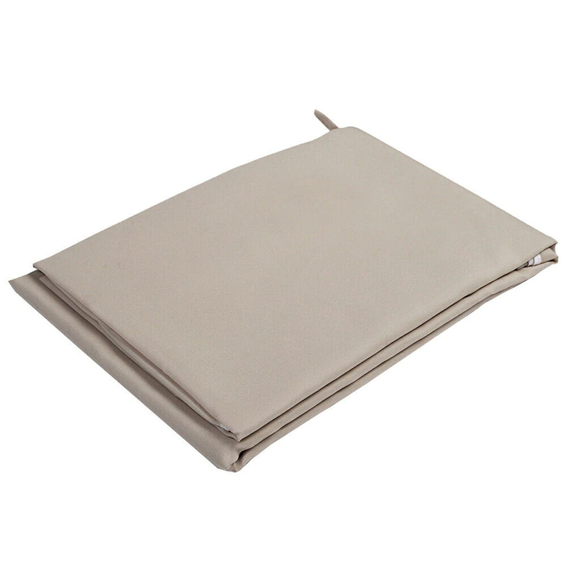 77x43 Patio Outdoor Garden Swing Canopy Replacement in various colors, showcasing its stylish scalloped edge and durable material.