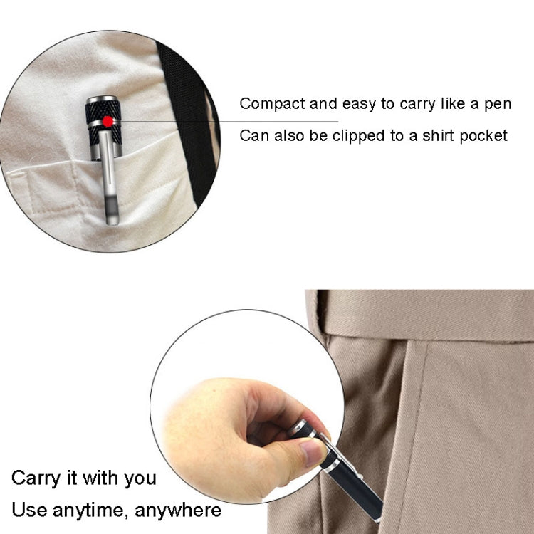 8 In 1 Screwdriver featuring aluminum alloy body and chrome vanadium steel bits, compact design with magnetic tip and storage for interchangeable bits.