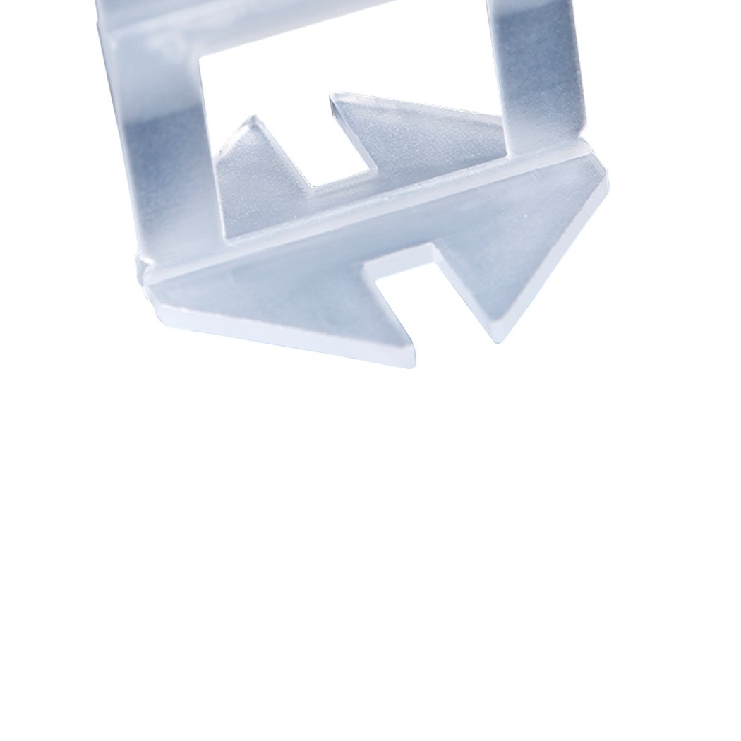800x 1MM Tile Leveling System Clips with wedges and push plier, designed for precise tile installation and leveling.