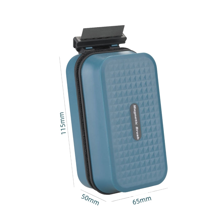 8426 Ordinary+Acrylic Blade Fish Tank Magnetic Brush, designed for effective aquarium cleaning with a comfortable grip and double-sided fleece.