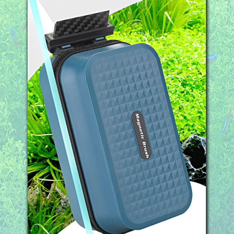 8426 Ordinary+Acrylic Blade Fish Tank Magnetic Brush, designed for effective aquarium cleaning with a comfortable grip and double-sided fleece.