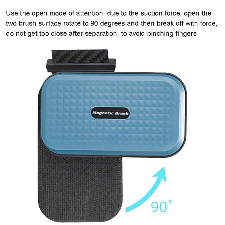 8426 Ordinary+Acrylic Blade Fish Tank Magnetic Brush, designed for effective aquarium cleaning with a comfortable grip and double-sided fleece.