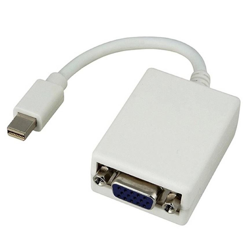 8WARE Mini DisplayPort to VGA adapter with 20cm cable length, featuring a male 20-pin connector and a female 15-pin connector.