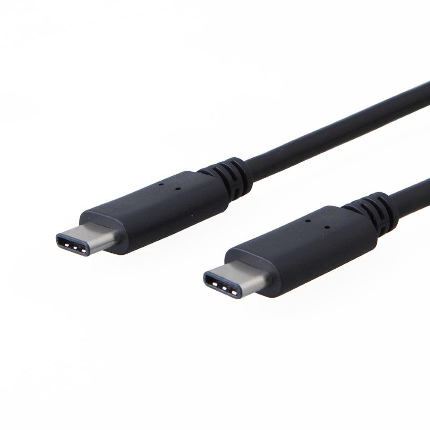 8WARE USB 2.0 Cable 1m Type-C to C Male to Male, showcasing its sleek design and connectors.