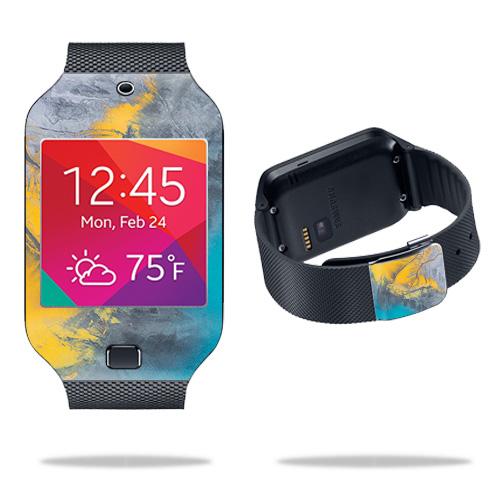 Colorful 90s Fun skin for Samsung Galaxy Gear 2 Neo Smart Watch, showcasing vibrant designs and textures.