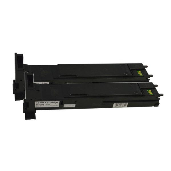 A06V193 Premium Generic Black Toner Cartridge x 2, featuring sleek black design and high-quality remanufactured components.