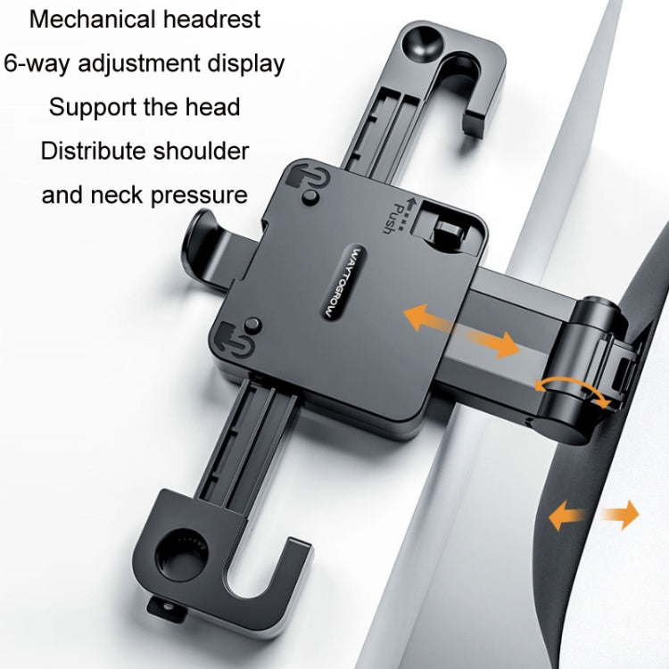 A09 5D Car Universal Adjustment U-shaped Memory Foam Headrest in a sleek design, showcasing its adjustable features and soft suede material.