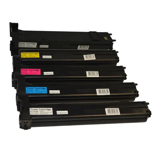 A0DK192 Series Premium Generic Toner Cartridge set including five remanufactured cartridges for high-quality printing.