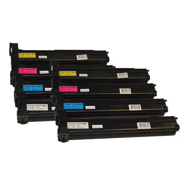 A0DK192 Series Premium Generic Toner Cartridge set featuring 8 remanufactured cartridges for high-quality printing.